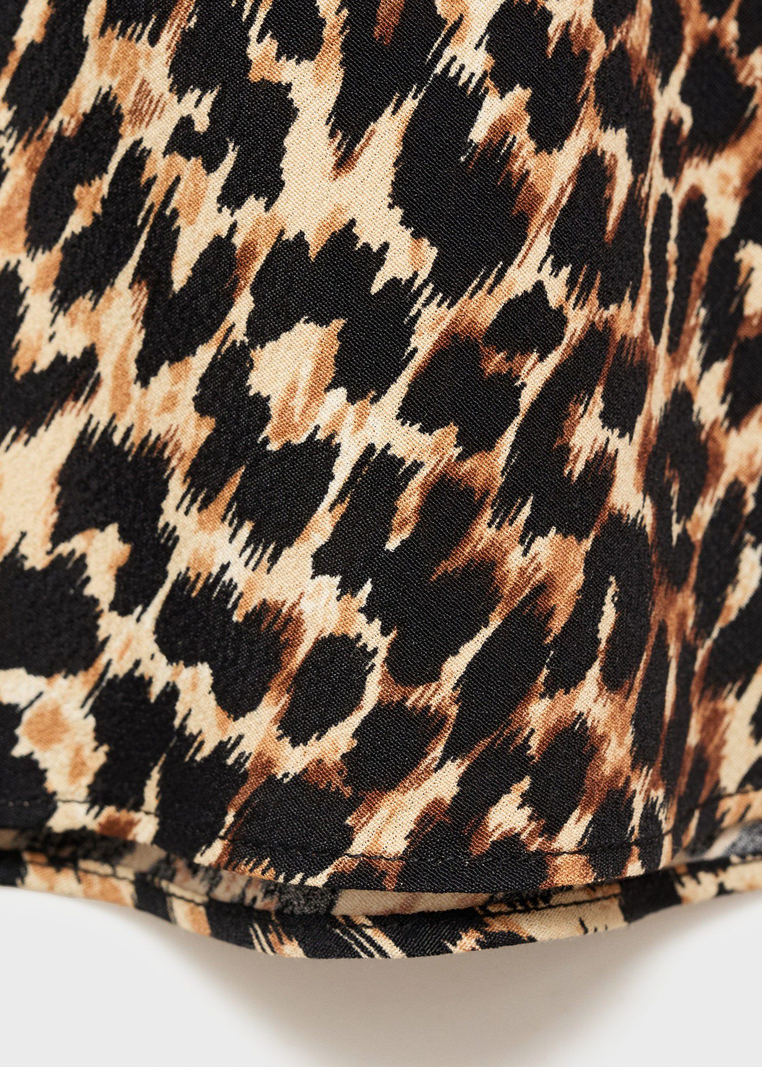 Animal-print midi-skirt