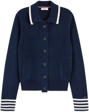 RWB NAUTICAL BOMBER CARDI