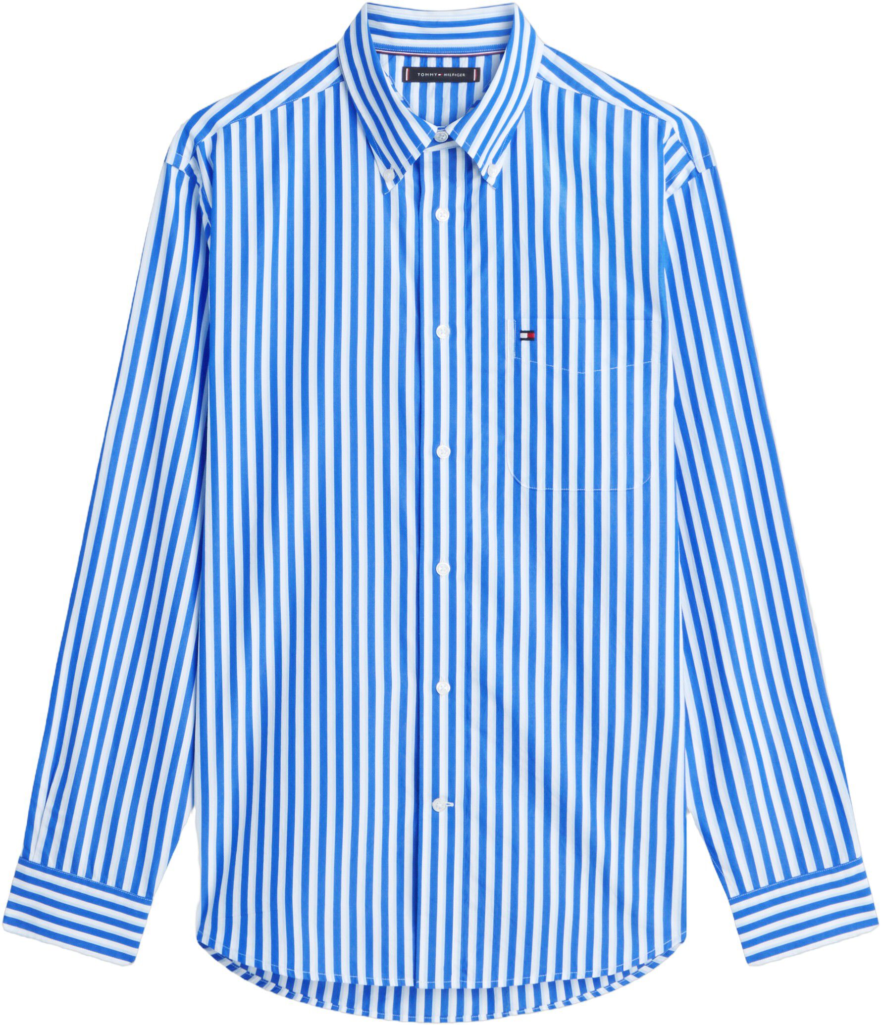 Classic Fit Stripe Poplin Shirt