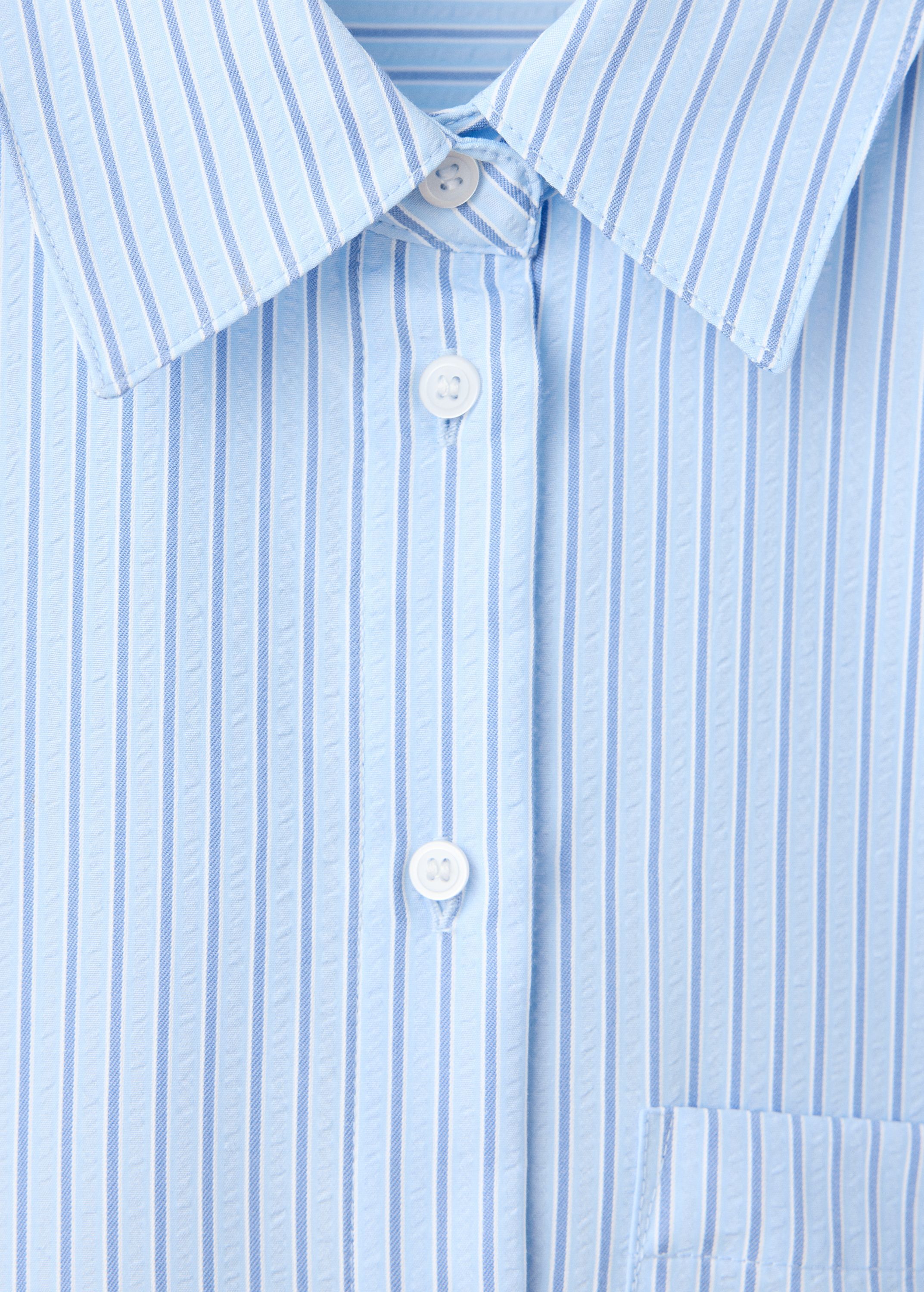 Striped straight shirt