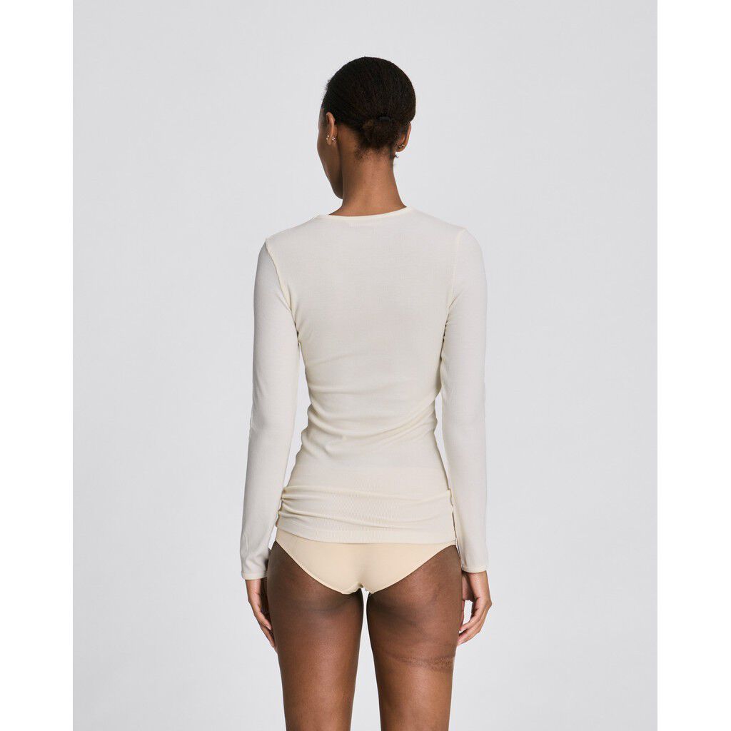 Linda L/S Viscose Stretchable Top 2x2 Rib