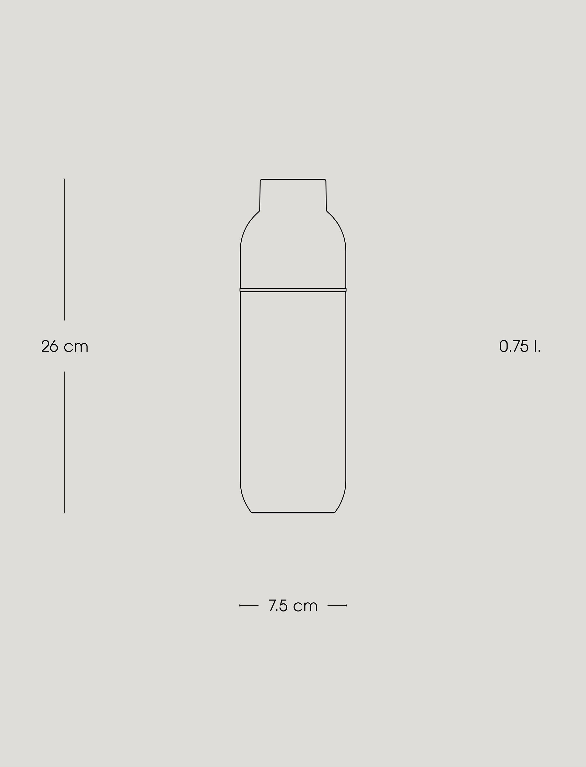 Keep Warm termosflaska 0.75 l. black