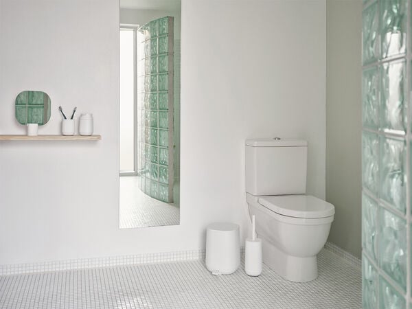 Tandborstmugg Time White