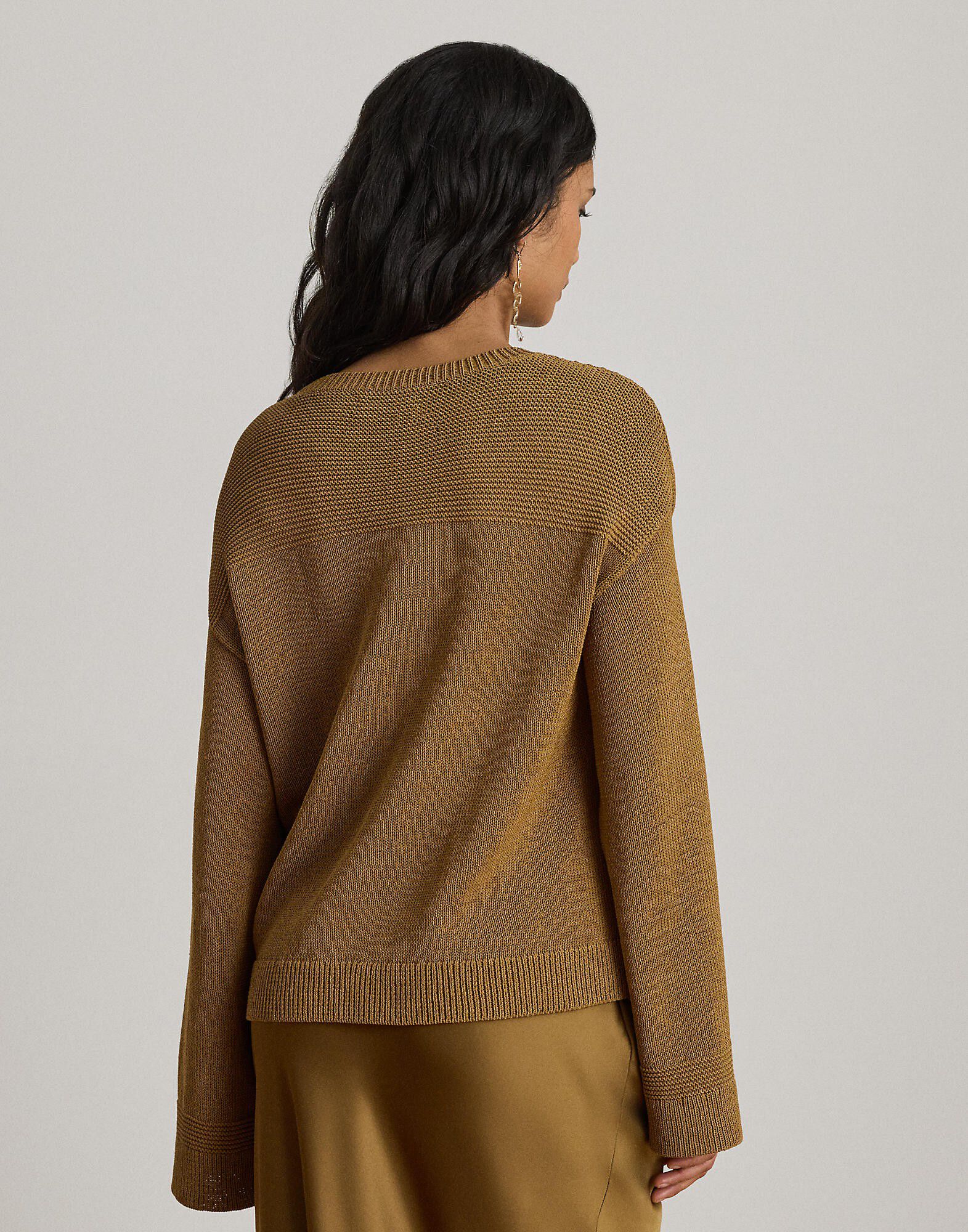 Cotton-Blend Crewneck Sweater