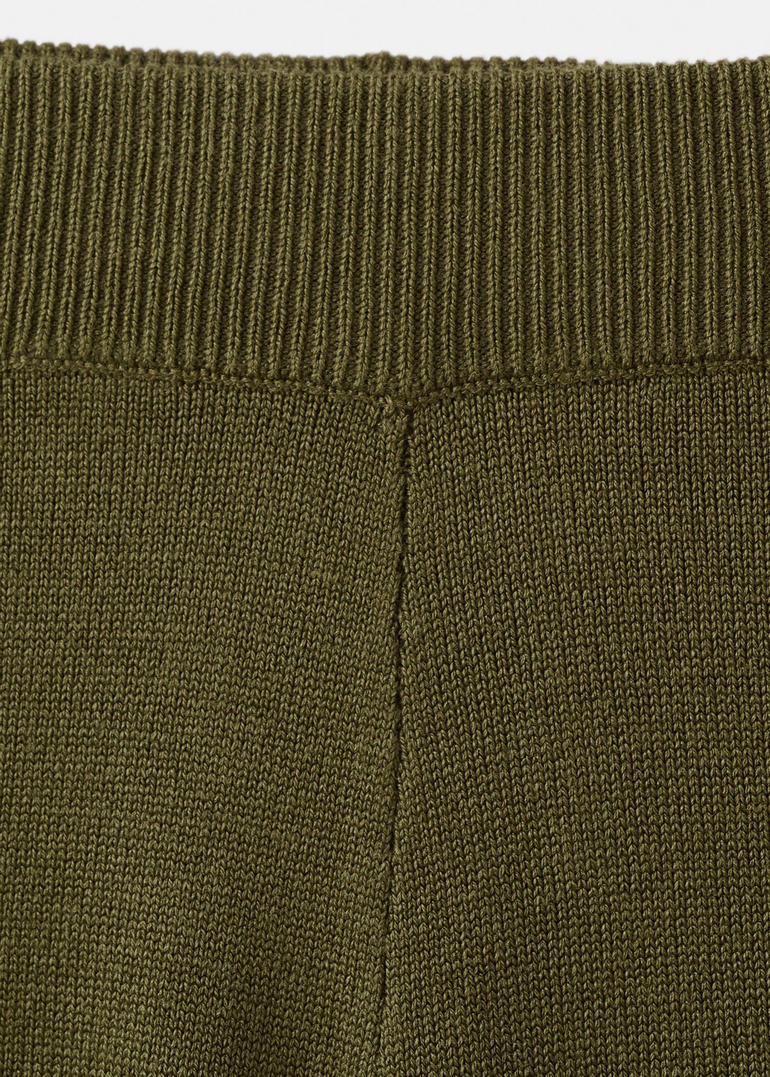 Fine-knit straight-fit trousers