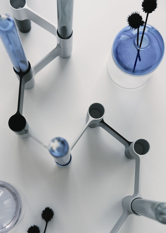 LINK, CANDLE HOLDER, POLISHED ALUMINIUM, 11060P