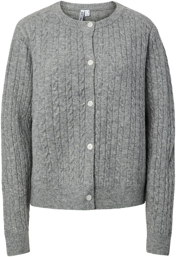 PCSILLY LS CABLE CARDIGAN KNIT NOOS