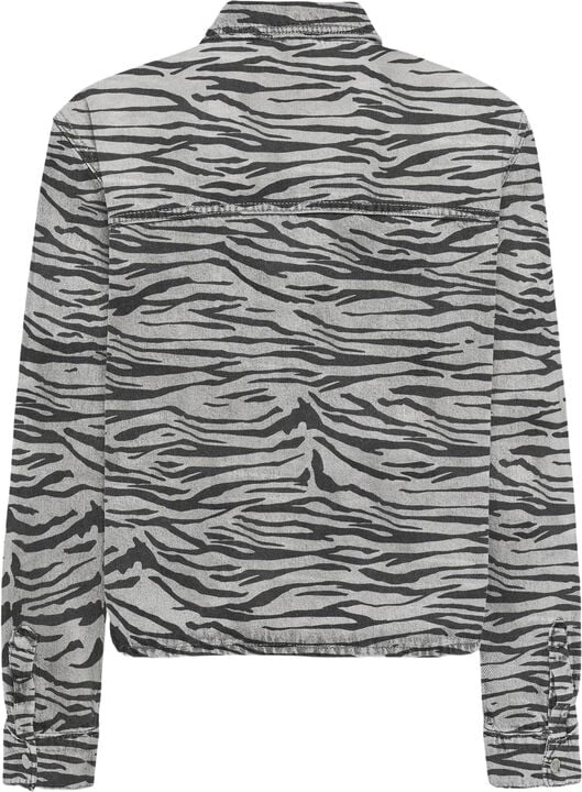 ONLCASSIE LS ZEBRA SHIRT DNM SIK