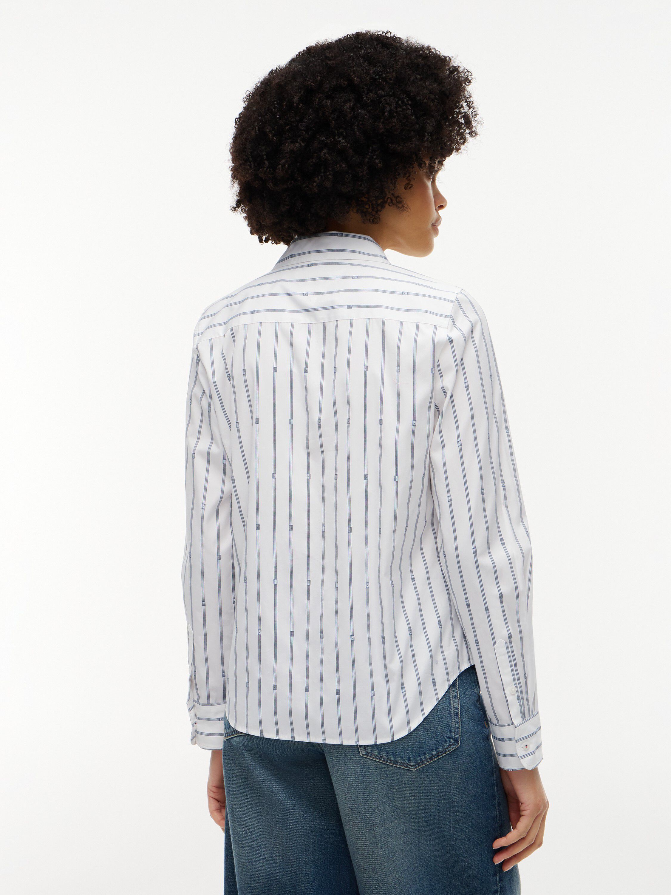 Regular Fit Flag Embroidery Poplin Shirt