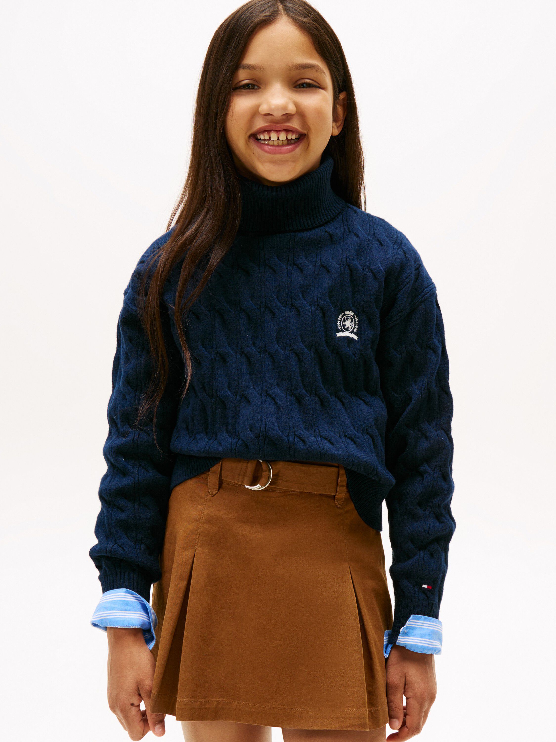 CREST CABLE TURTLE NECK