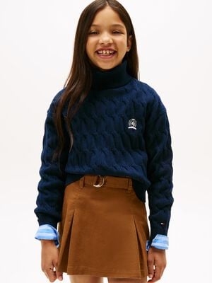 CREST CABLE TURTLE NECK