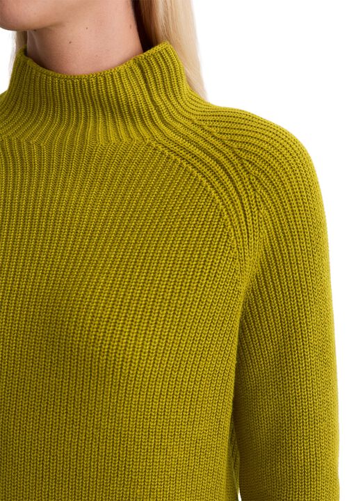 Pullover, longsleeve, stand-up coll