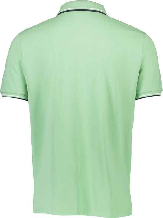 Polo shirt w. contrast piping