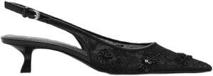 Kitten shoe embroidered with sequin