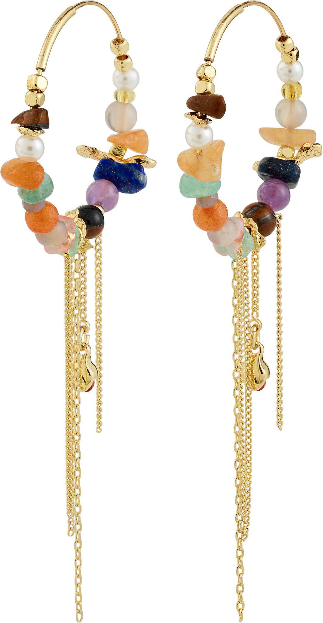 IRIS &oslash;reringe guldbelagt/multi