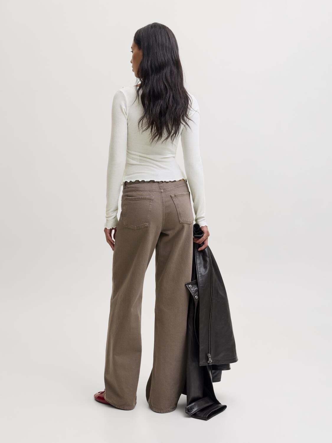 Jxuma Ls Rib Bow Top Jrs
