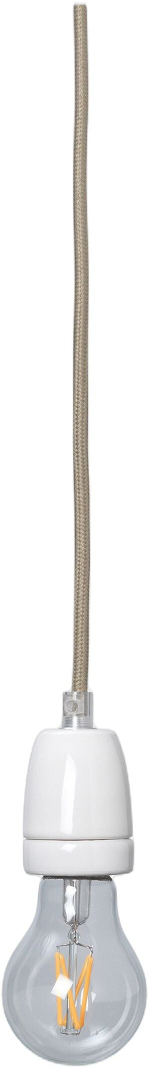 Fabric cord set ceramic socket 4m - Pendant