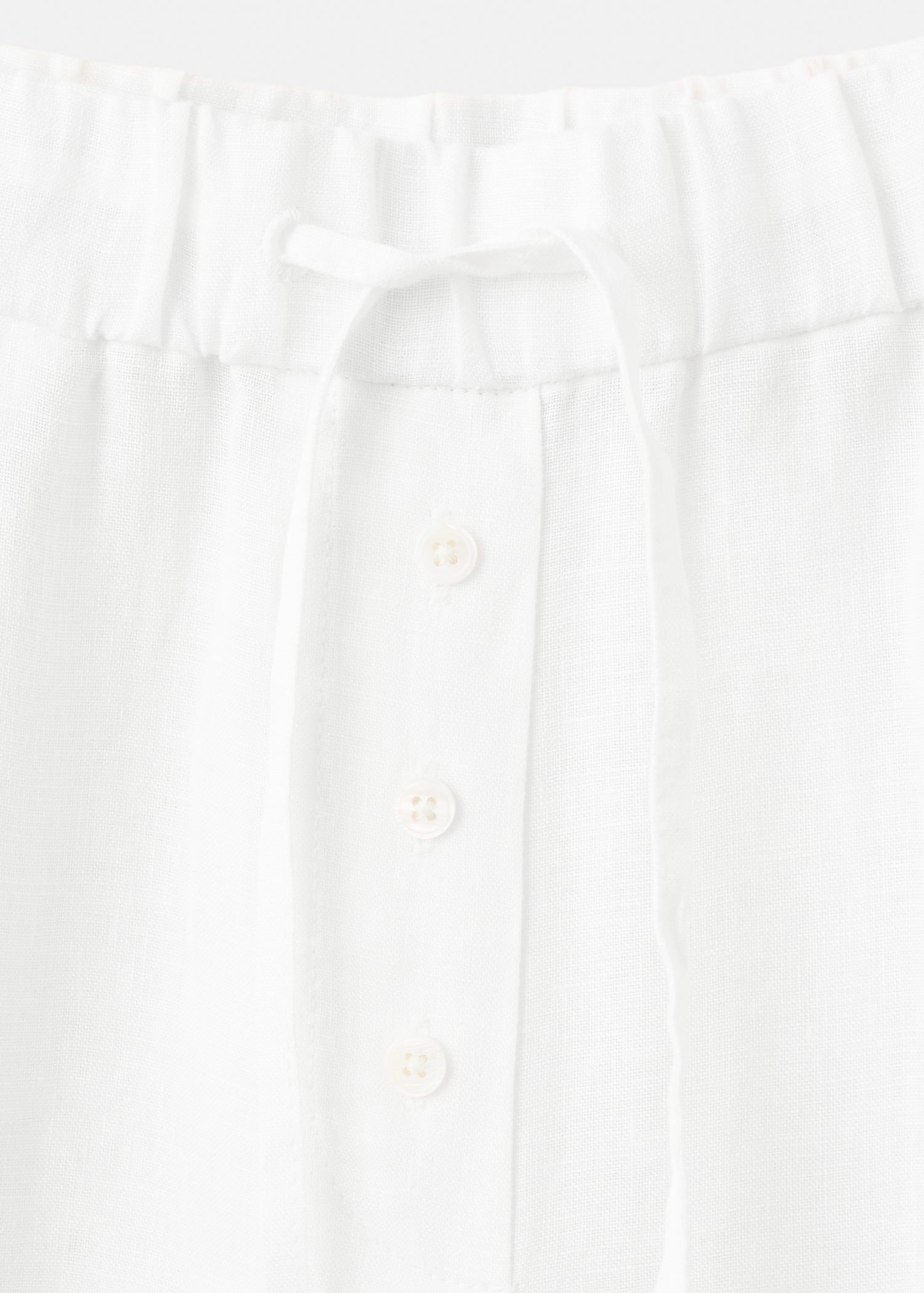 Linen wide-leg trousers