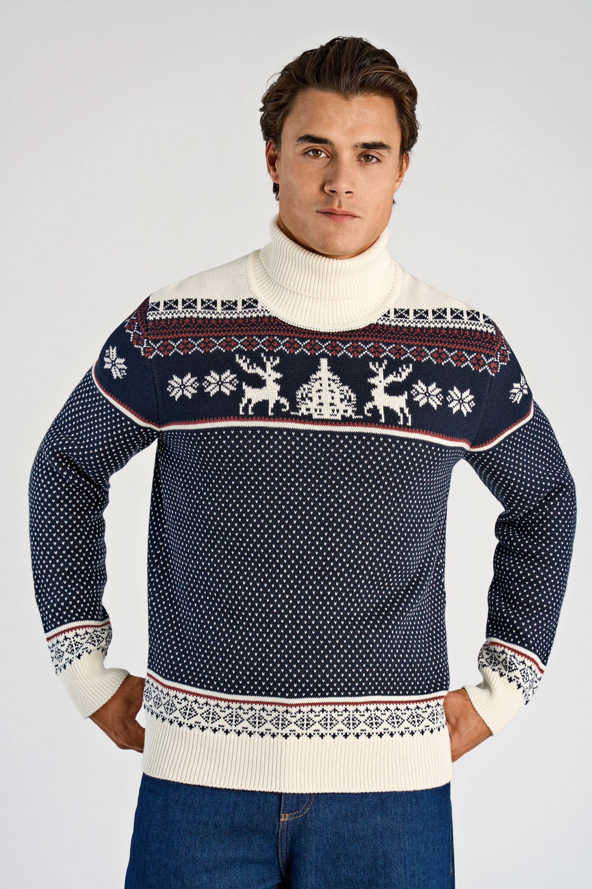 Jacquard holiday knit