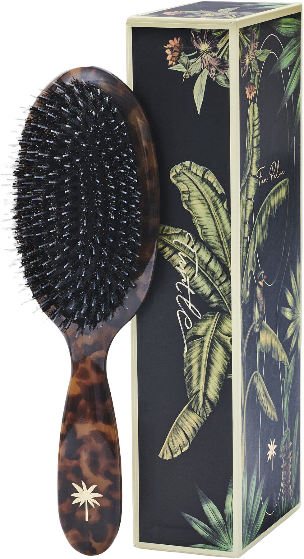 Boar- & Nylon Brush turtle medium