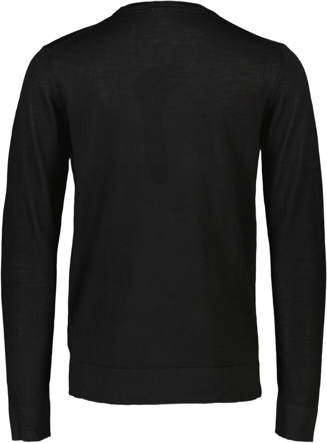 Merino strik med rund hals