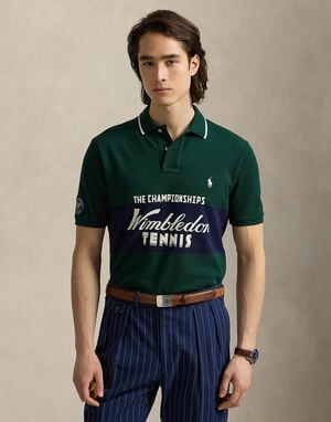 Wimbledon Classic Fit Logo Polo Shirt