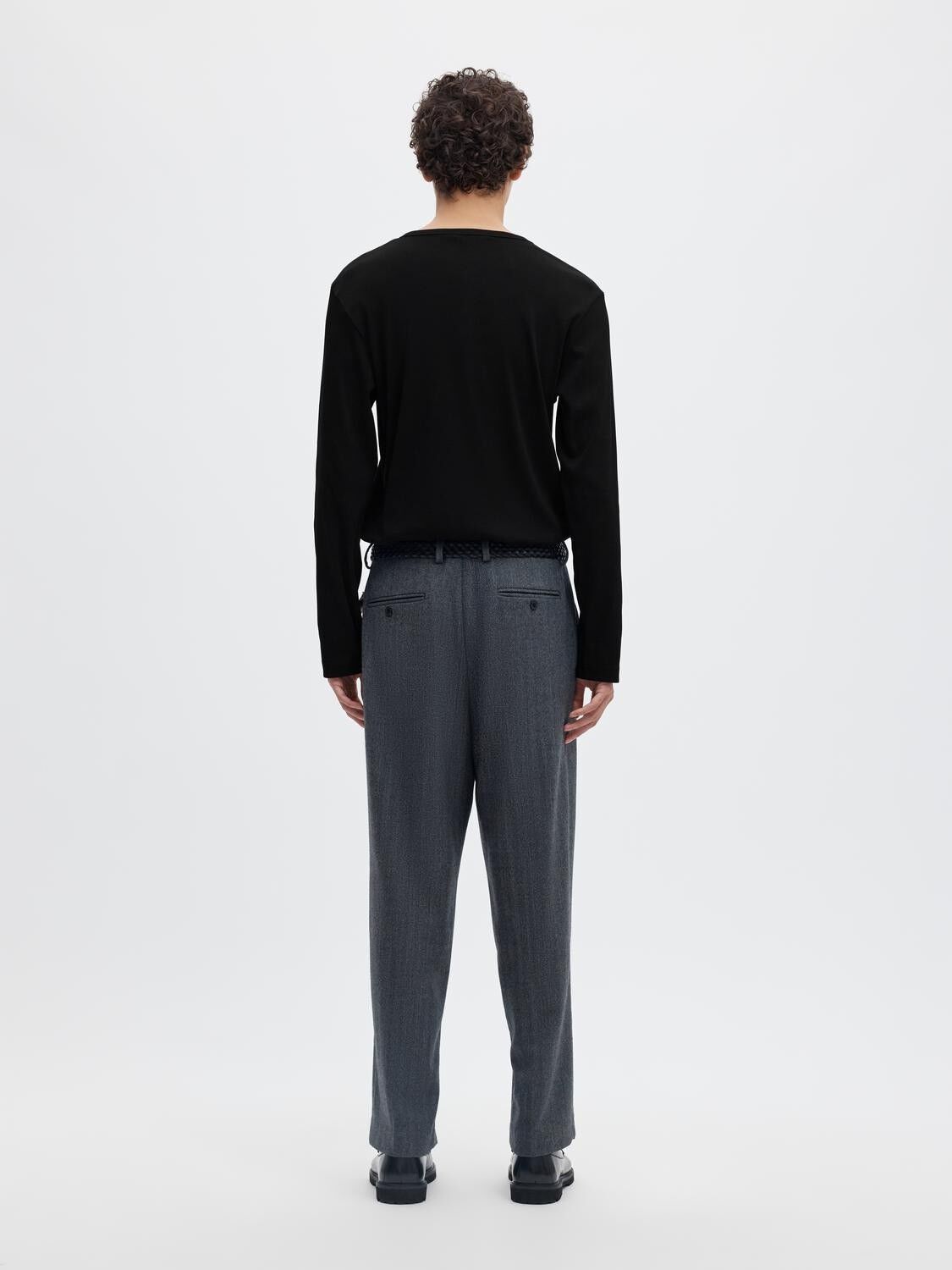 Slmaustin Rib Ls Henley Tee