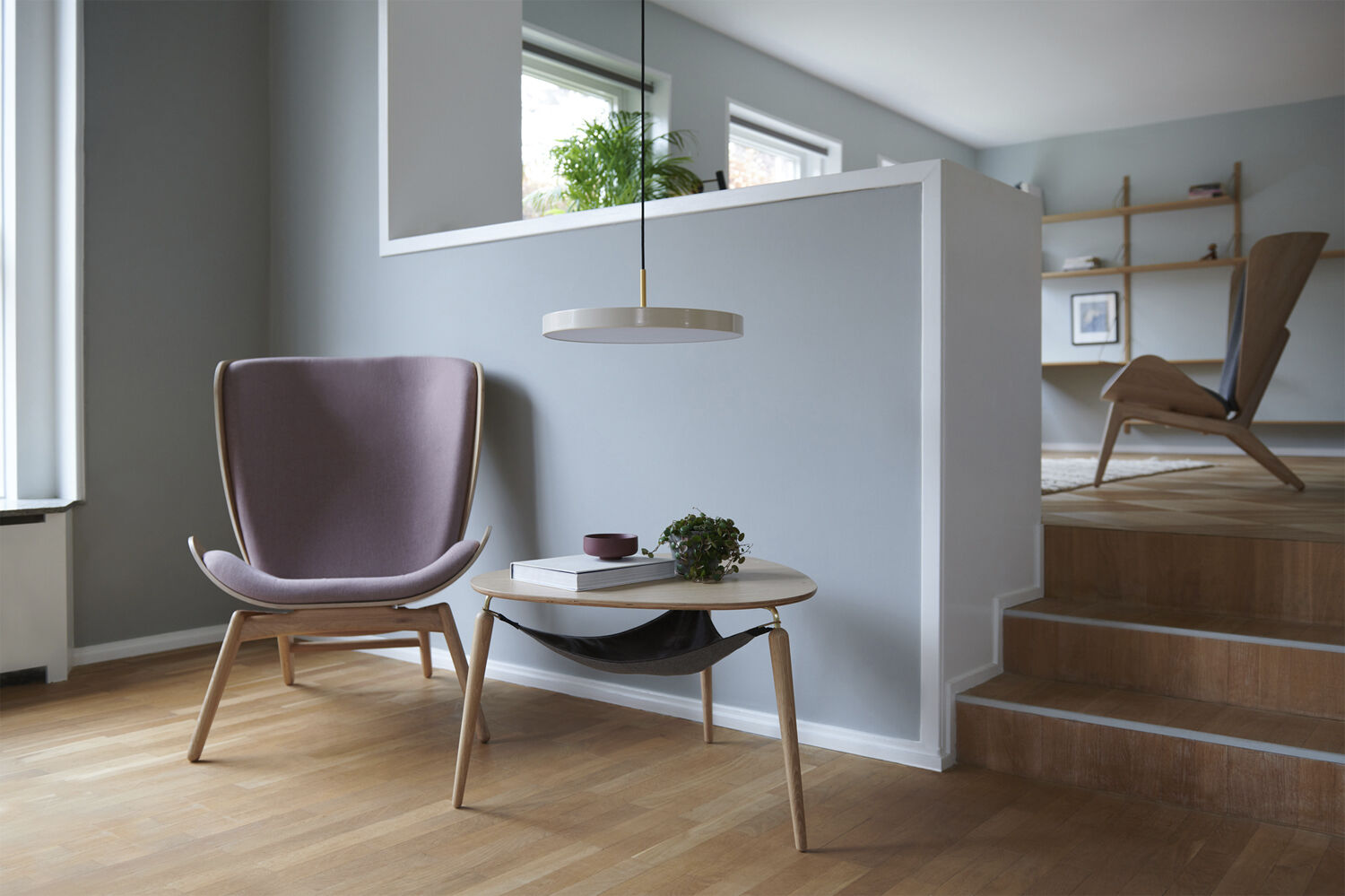 Asteria nuance mist &Oslash; 43 x 14 cm, 2. 7m cordset