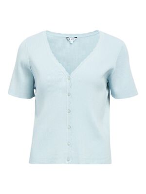 OBJKELLY S/S RE V-NECK CARDIGAN NOO