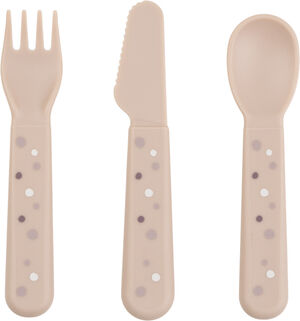 Foodie bestiksæt Happy dots Pudder