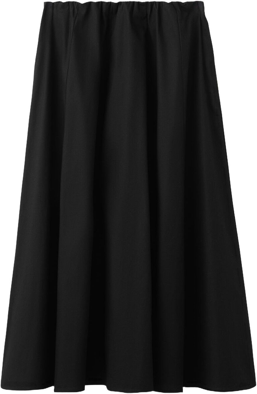 Flared cotton skirt