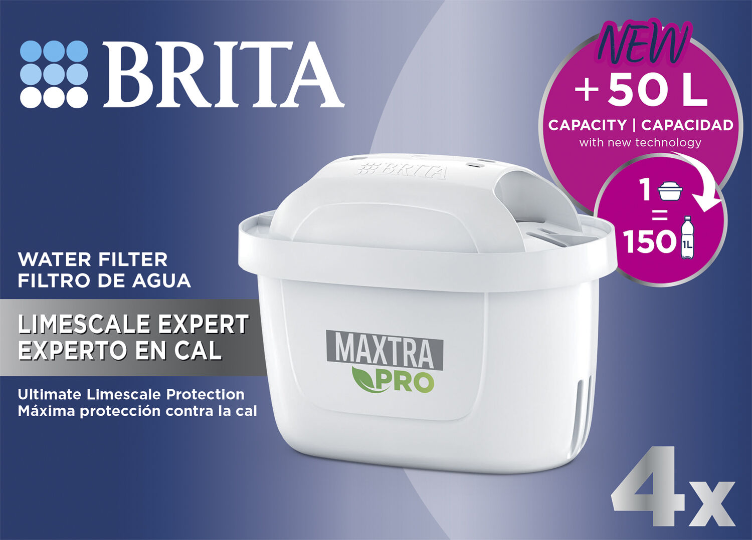 BRITA PACK 4 MXPRO CARTRIDGES