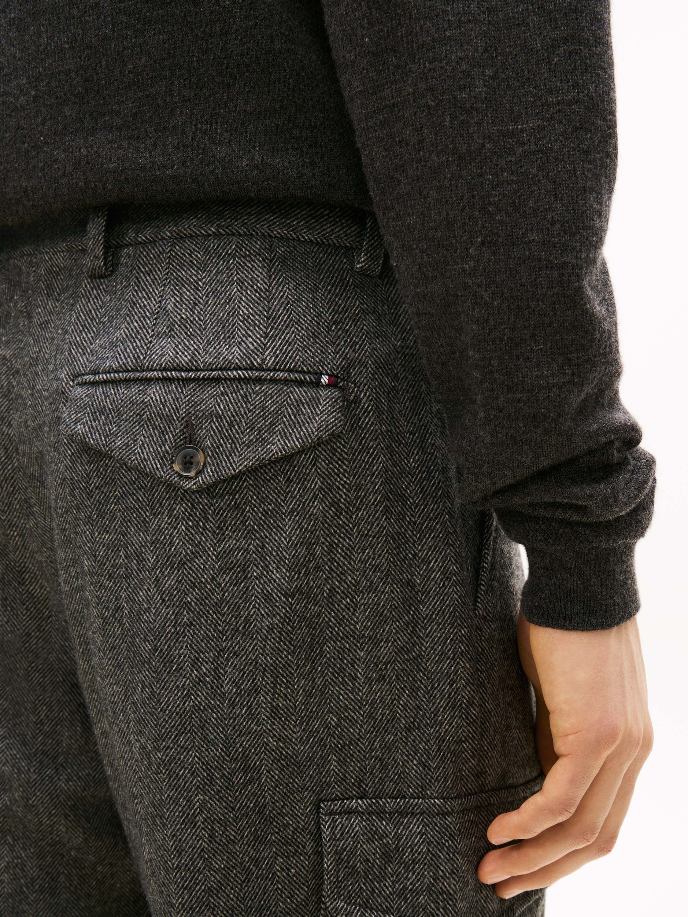 DC HERRINGBONE CARGO PANTS