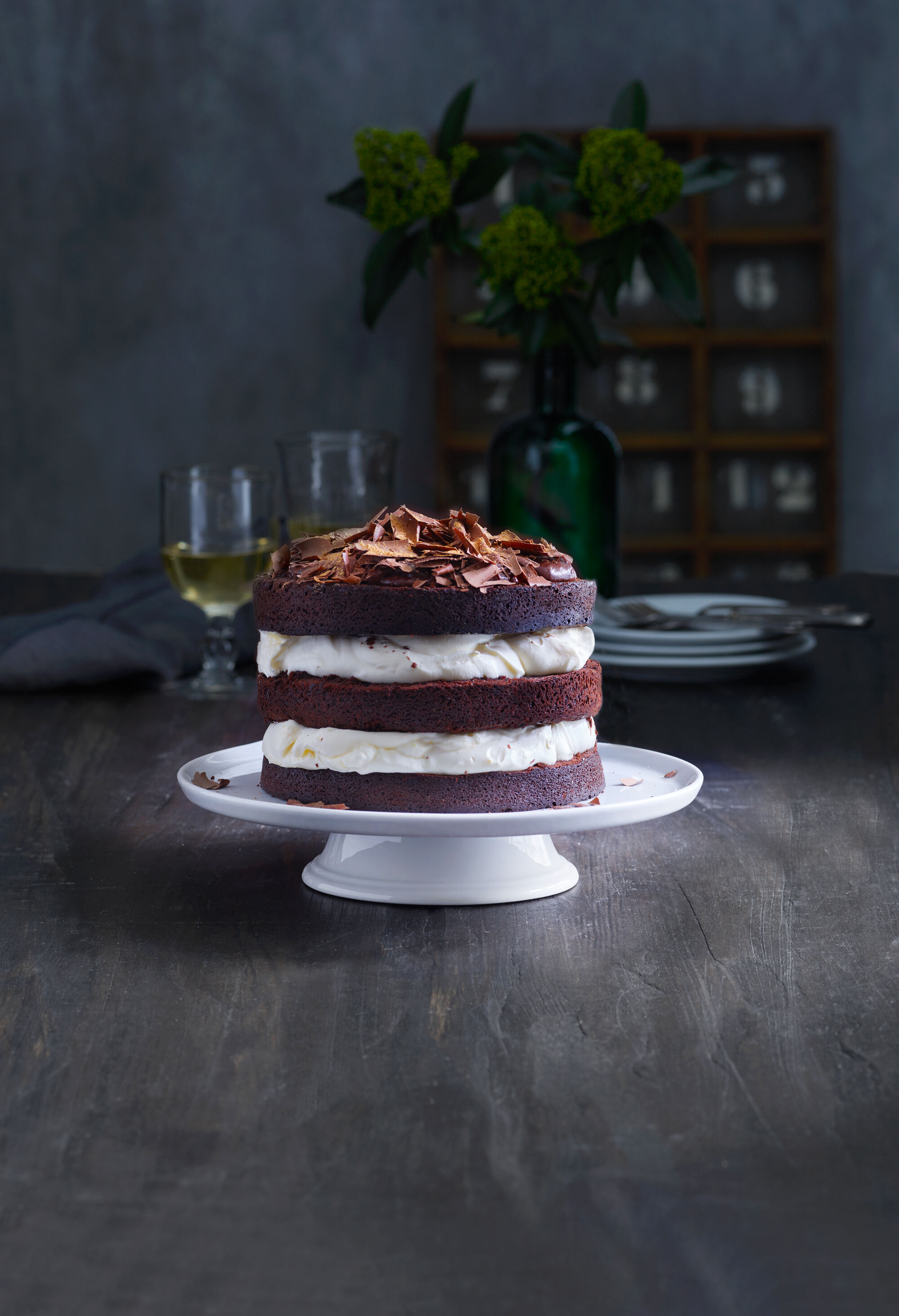 "Kakefat p&Atilde;&yen; fot 30 cm Serie Originale Hvit"