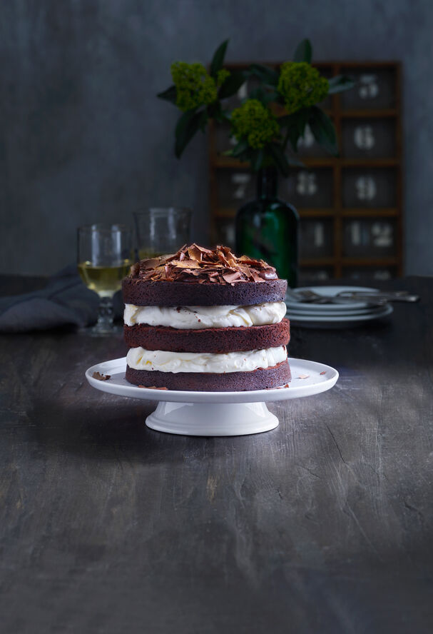 "Kakefat på fot 30 cm Serie Originale Hvit"