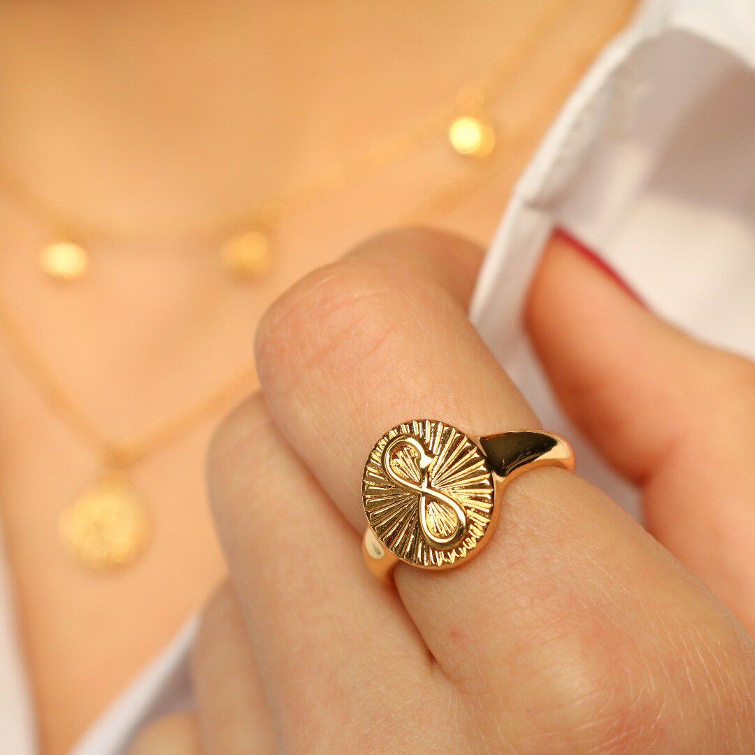 Infinity Signet Ring