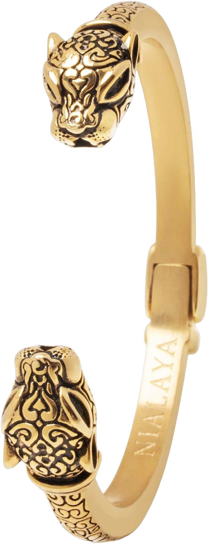 Men's Panther Bangle in Gold