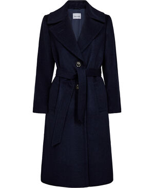 Cashmere Coat W - Clareta Belt Midi