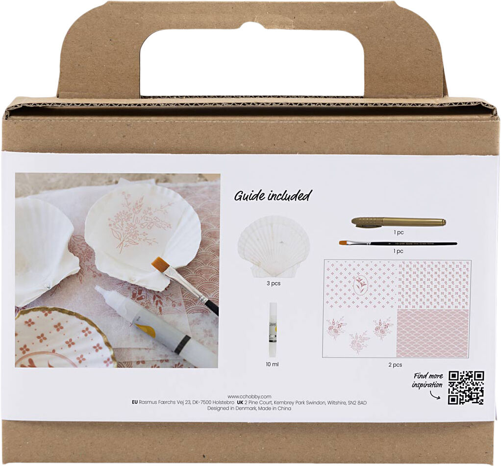 Mini DIY Kit Decoupage, Muslingeskaller