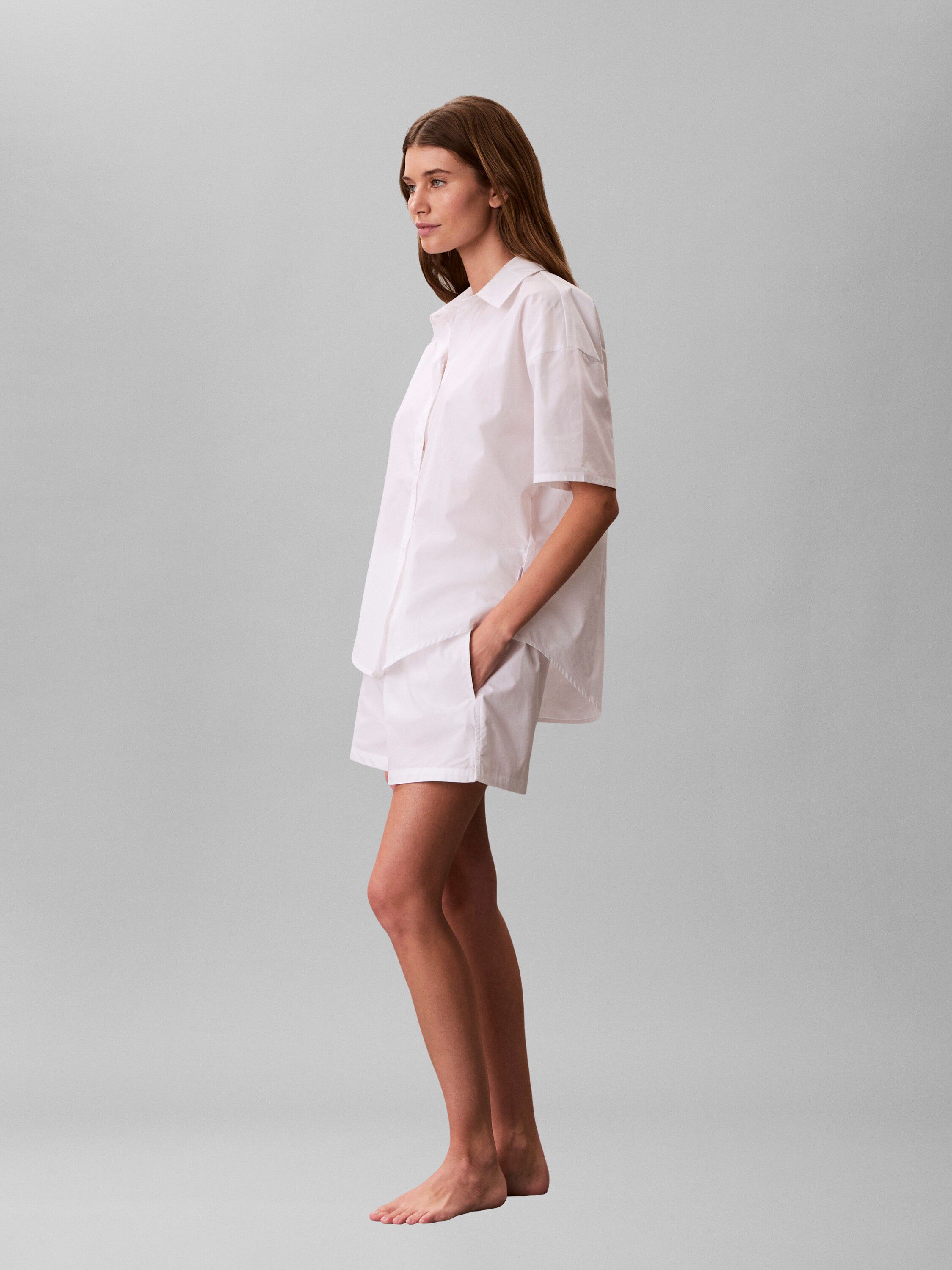 RELAXED POPLIN SS SHIRT