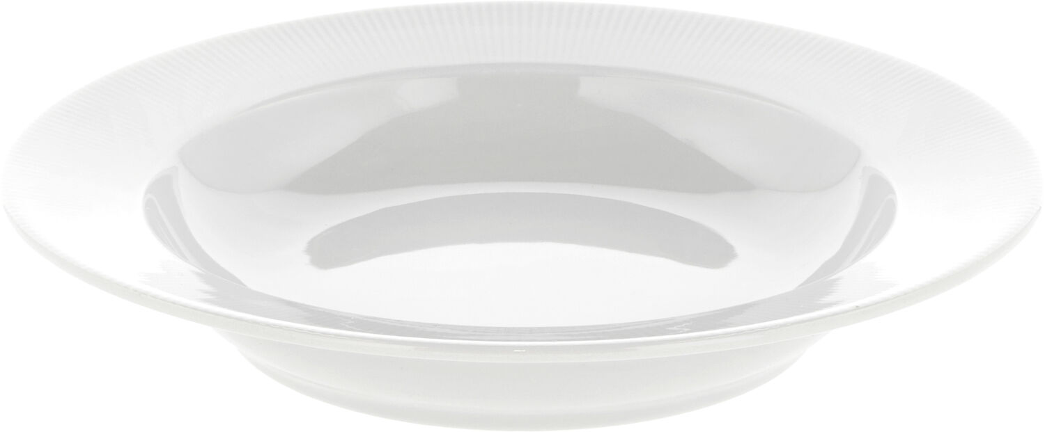 Tallrik djup med kant Eventail 22 cm Vit