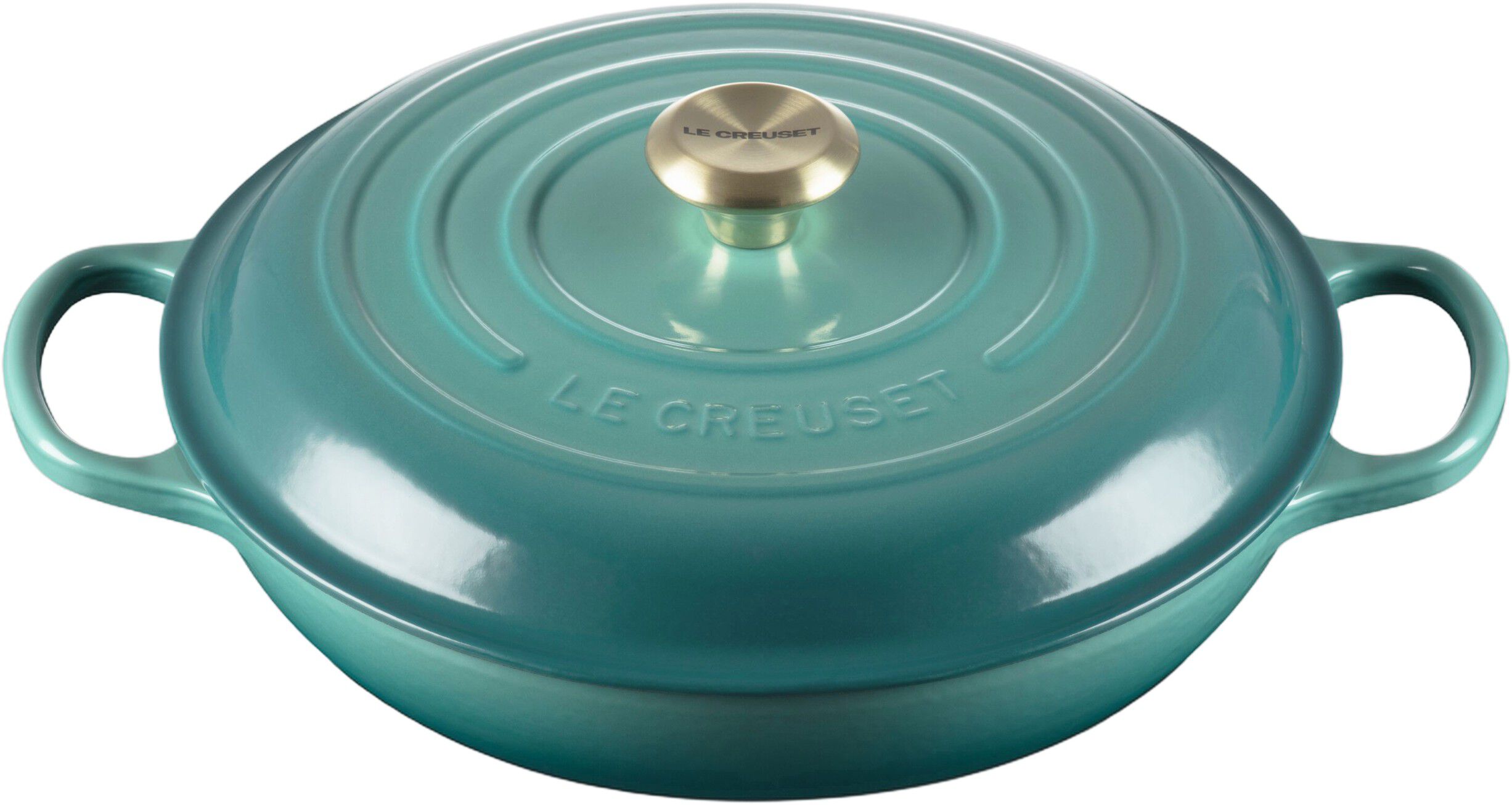 Le Creuset Signature st&oslash;bejern buffetgryde 30cm Bleu Riviera