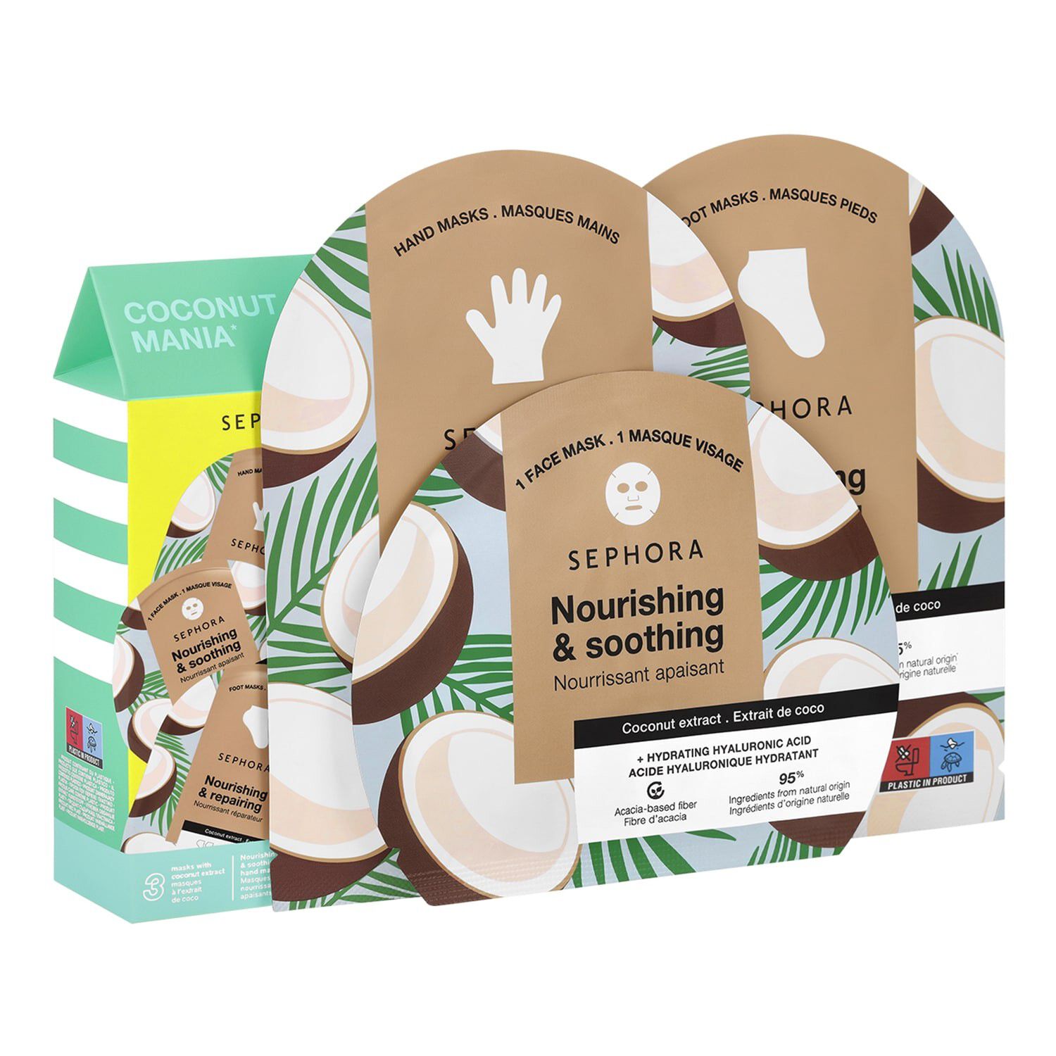Coconut Mania - Mask-set f&ouml;r ansikte och kropp