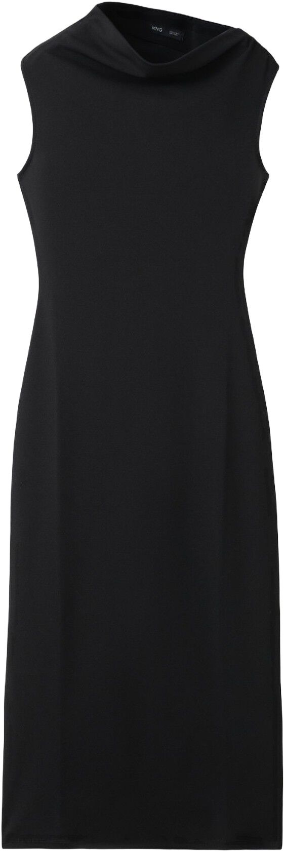 Asymmetrical midi-dress