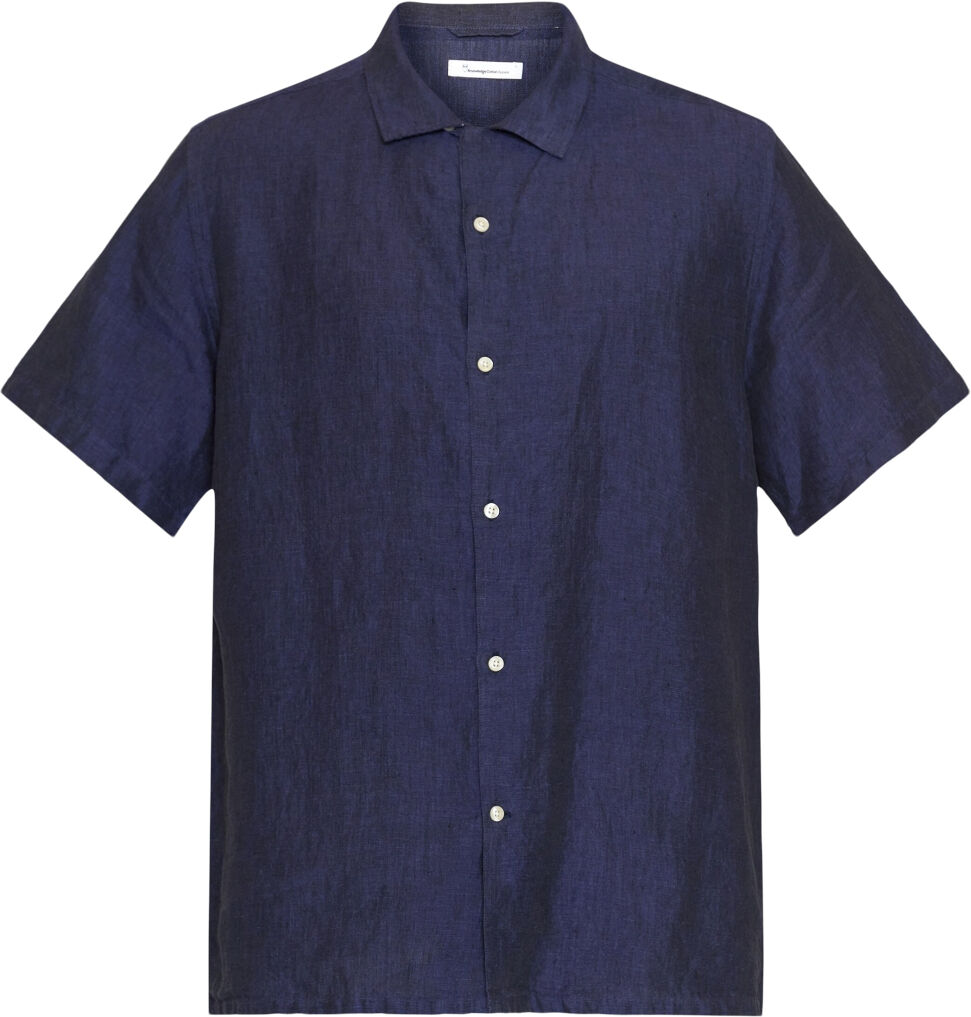 Box short sleeve linen shirt GOTS/Vegan