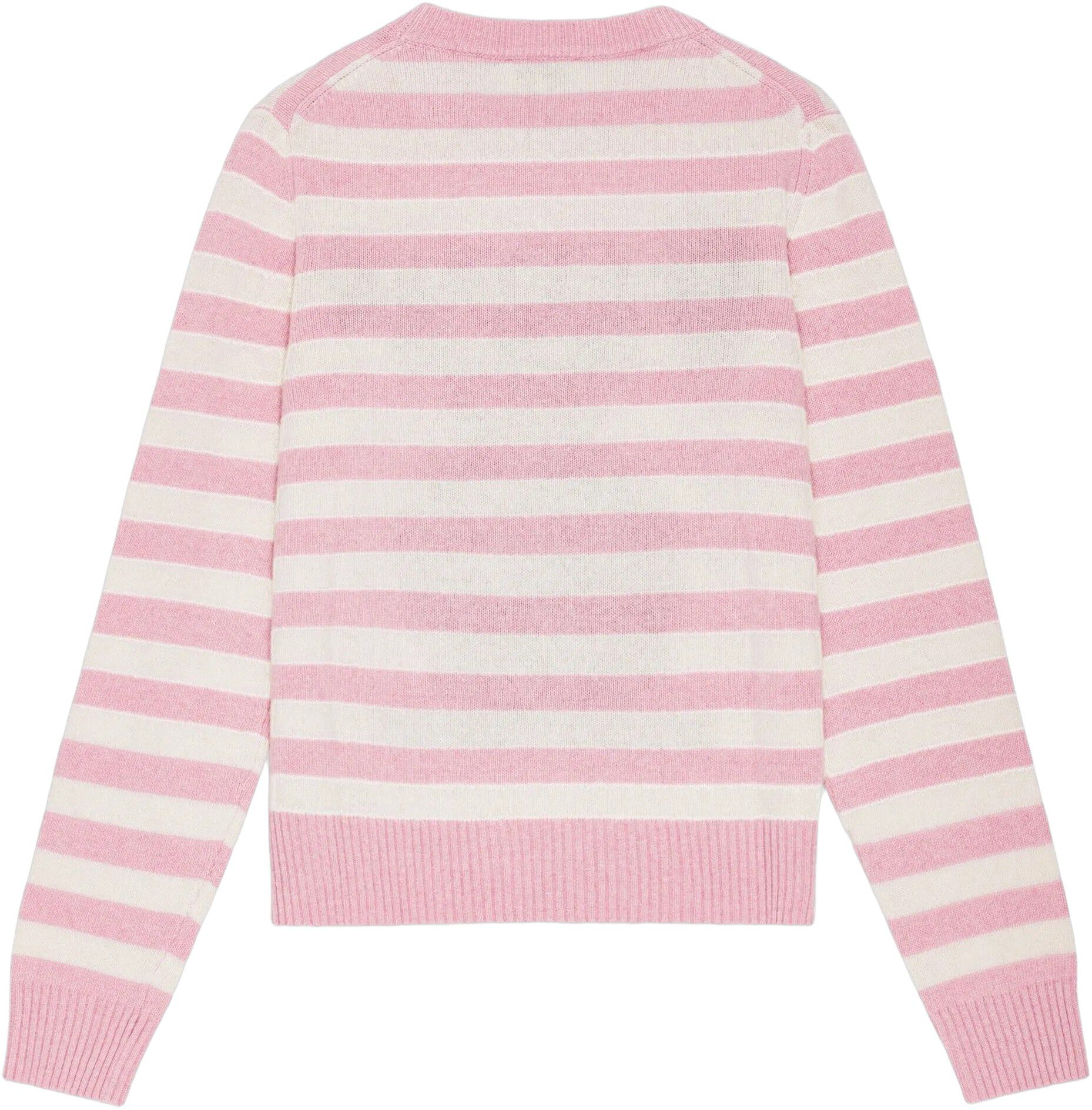 Striped Graphic Wool Mix Bunny Crew