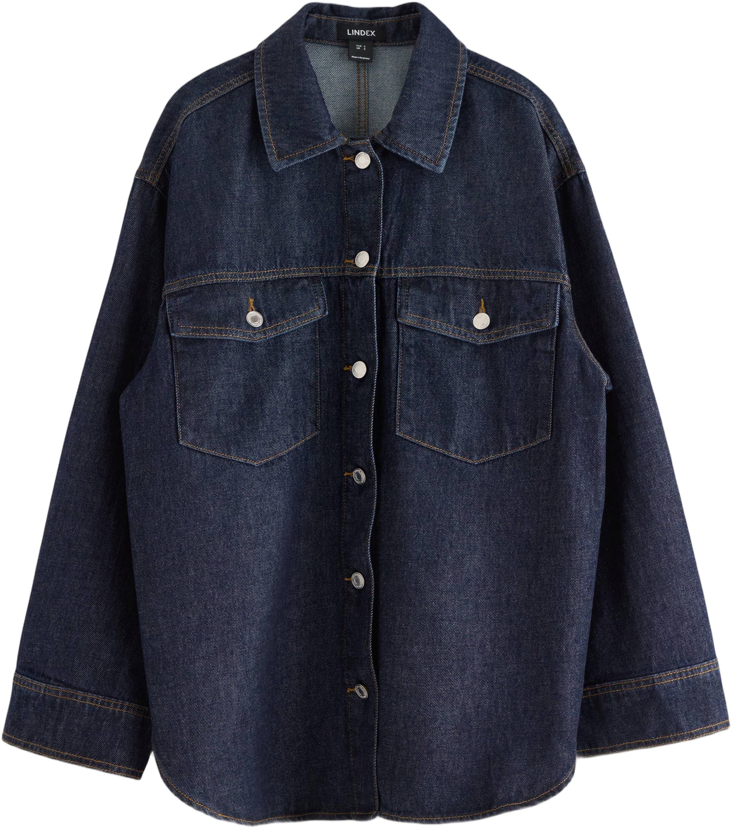 Denim jacket with a relaxed fit, fe