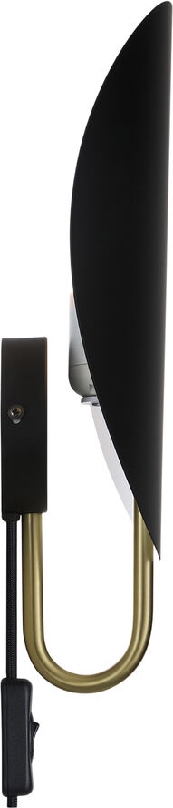 Spargo | Væglampe | Sort/Messing