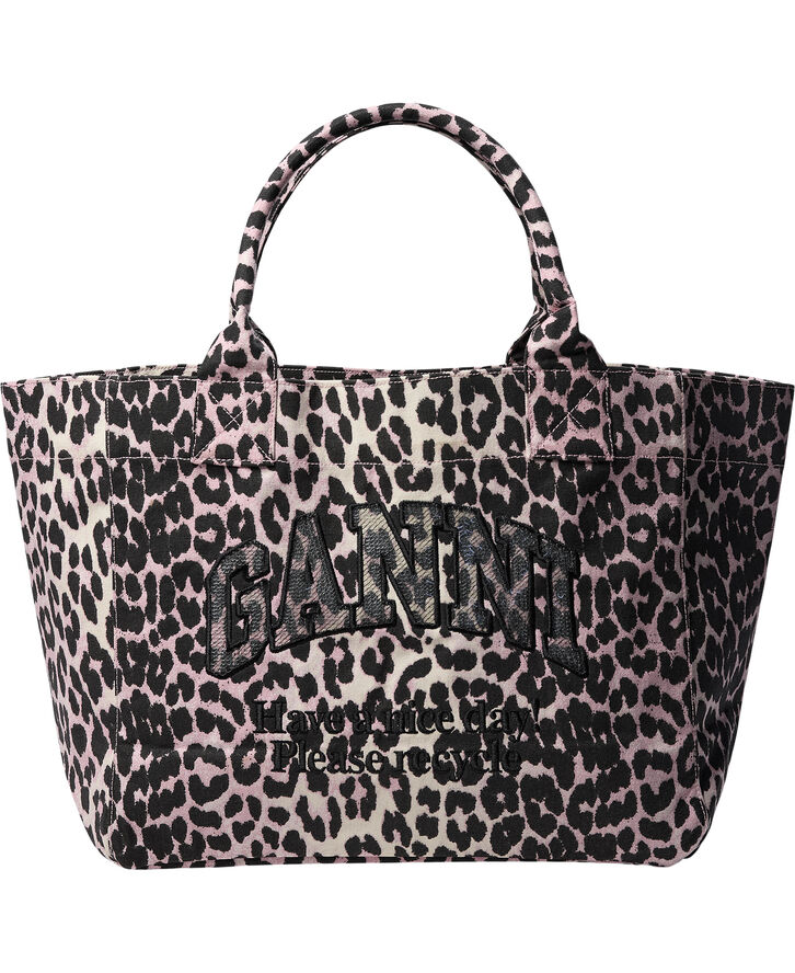 Medium Trapeze Shopper Printed Sequ