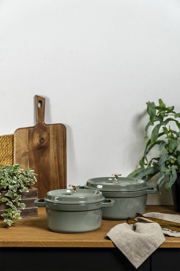 Gryta 26 Eukalyptus Rund Gjutjärn